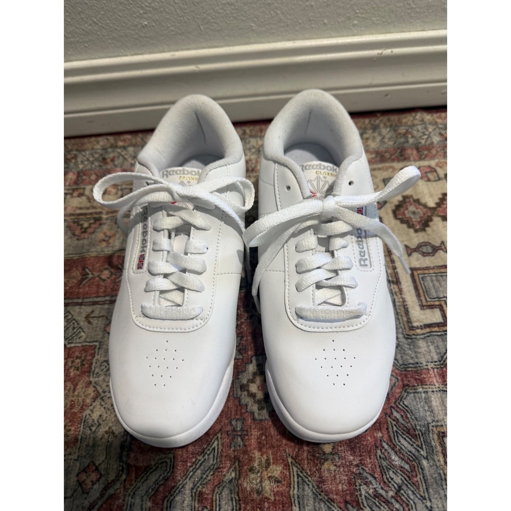 Reebok Classic Princess Women's Sneakers White WLow Top Trainers 1Y3001 Size 8